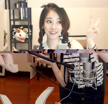 美女直播网红冯提莫 直播间画风逗比 - 乐嗨美女直播