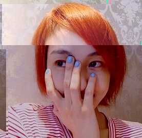 美女秀场 范玮琪俏丽橘色新发色1